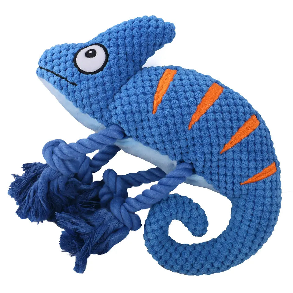 Blue Chameleon Rope Toy